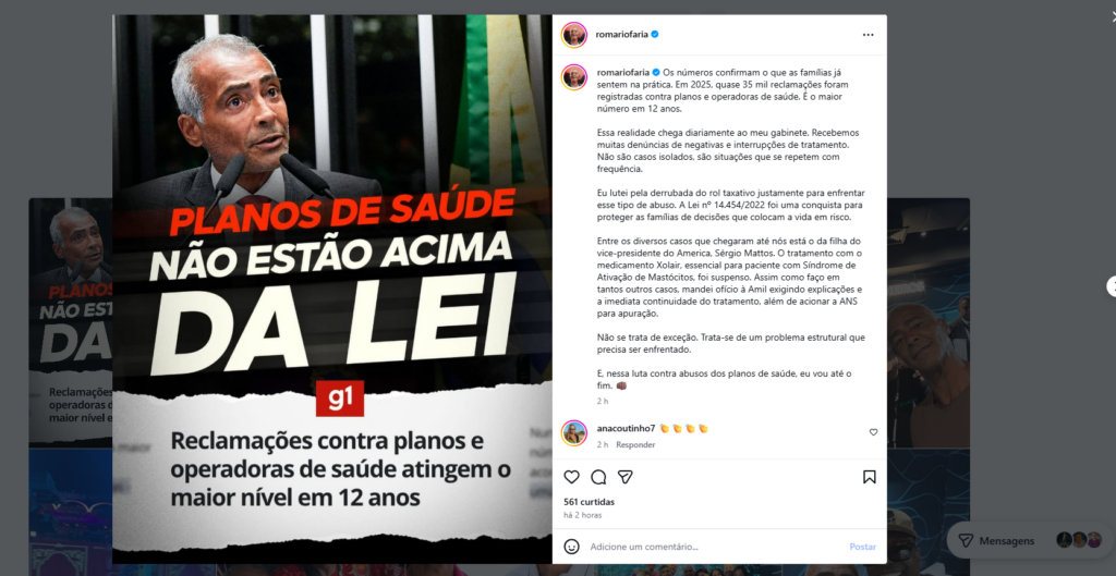 trata-se de mudança na lei plano de saude